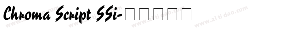 Chroma Script SSi字体转换